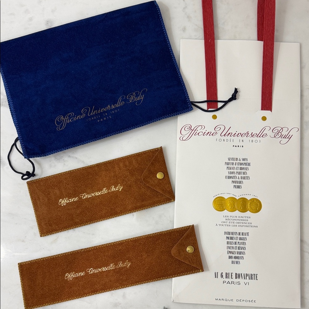 Officine Universelle Buly Blue and Brown Pouches with Bag
